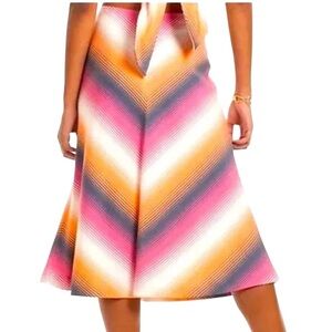 NA XXXX ???? A-line midi Skirt Side Zip Lined Cotton Blend
